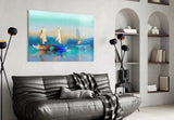 Sailboat Glass Wall Art