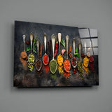 Spices Glass Wall Art