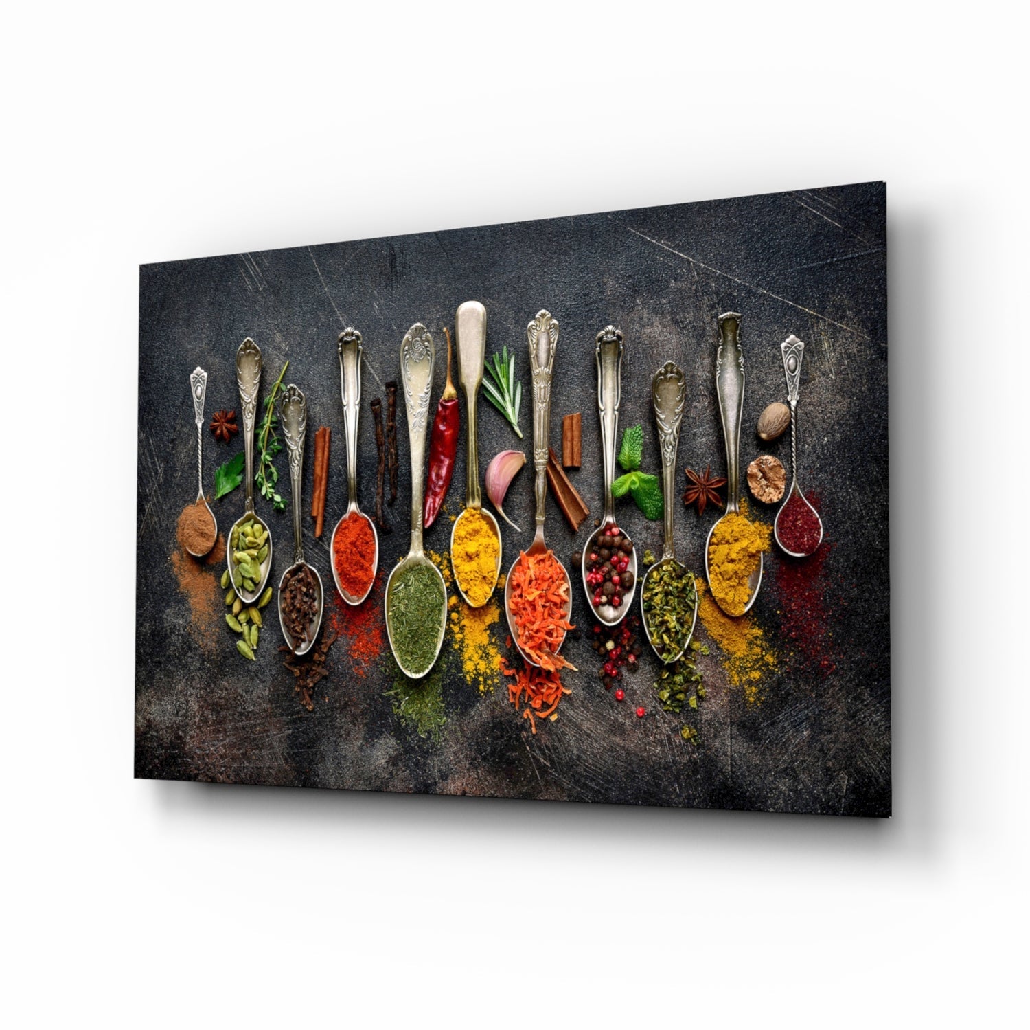 Spices Glass Wall Art