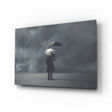 Storm in Thoughts Glass Wall Art