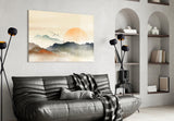 Abstract Landscape Glass Wall Art