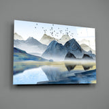 Mountains Glass Wall Art