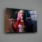 Harley Quinn Glass Art