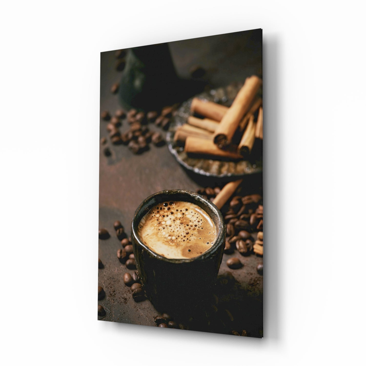 Cinnamon Coffee Glass Art