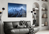 Imposing Mountains Glass Art