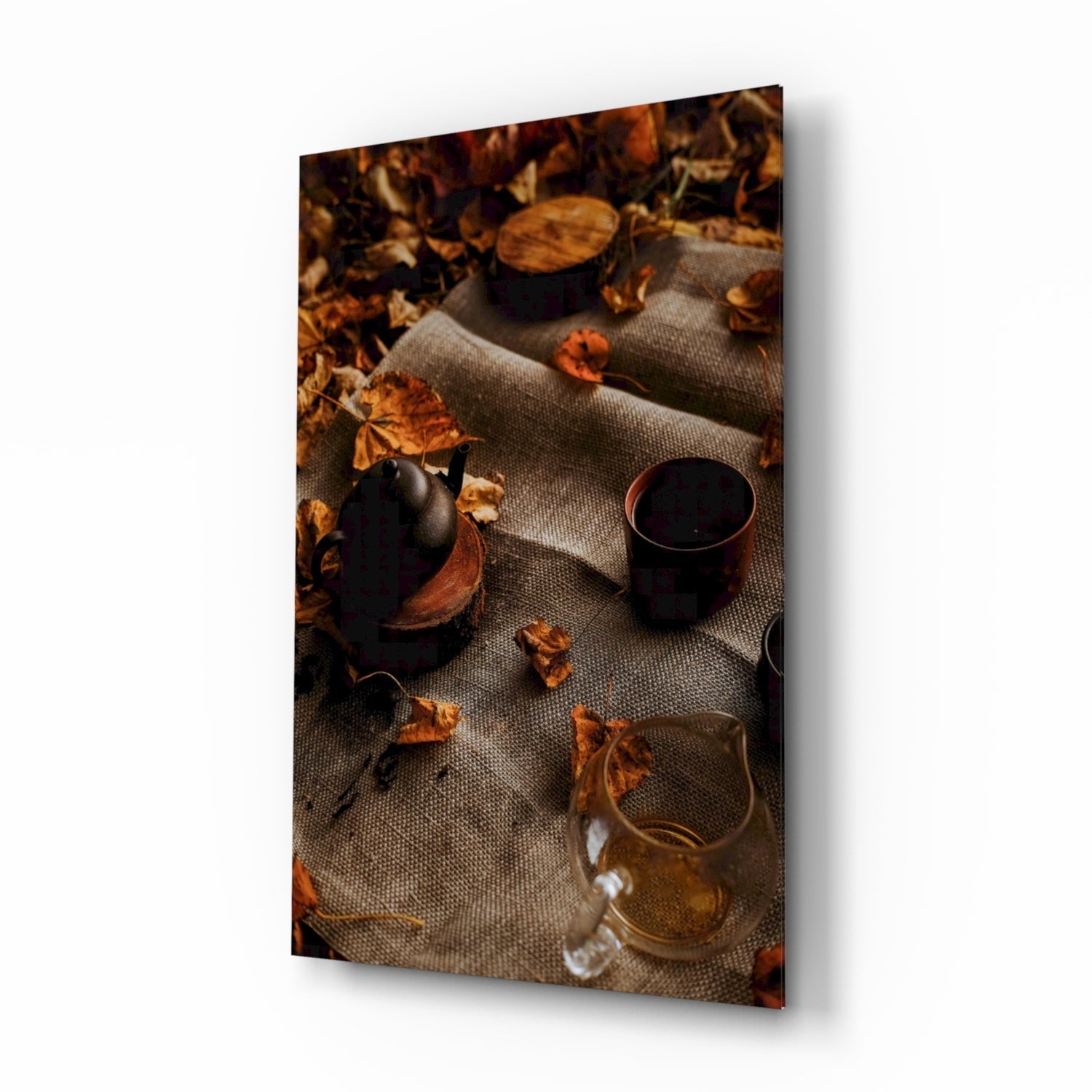 Autumn Picnic Glass Art