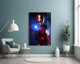 Iron Man Glass Art