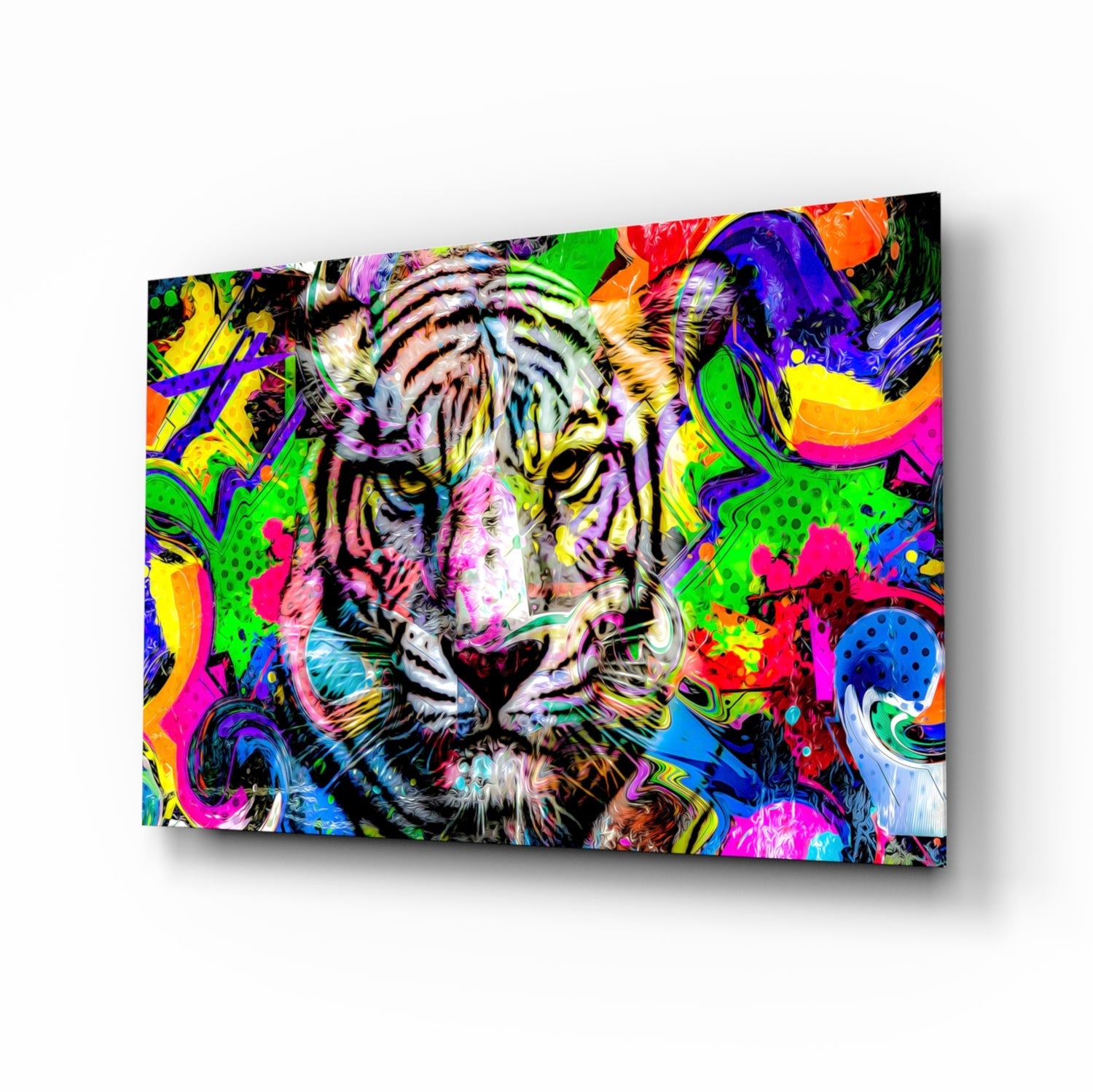 Eye of the Tiger Glass Wall Art