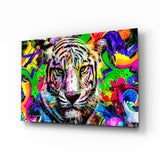 Eye of the Tiger Glass Wall Art