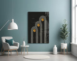 Three Dots Glass Wall Art