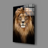 Lion Glass Wall Art