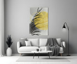 Autumn Yellow Glass Wall Art