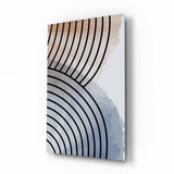 Lines of Waves Glass Wall Art