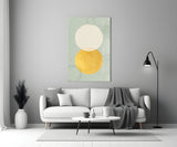 Sun and Moon Glass Wall Art