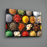 Spices Glass Wall Art