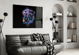 Diamond Elephant Glass Wall Art