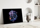 Diamond Elephant Glass Wall Art