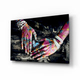 Hands of Nature Glass Wall Art