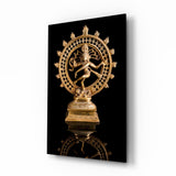 Shiva Nataraja Glass Wall Art