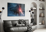 Lightsaber Glass Wall Art