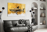 Shark Glass Wall Art