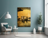 Elephant Glass Wall Art