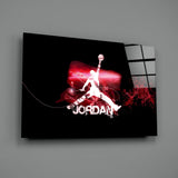 Michael Jordan Glass Wall Art