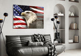 American Eagle Glass Wall Art