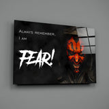 Darth Maul Glass Wall Art