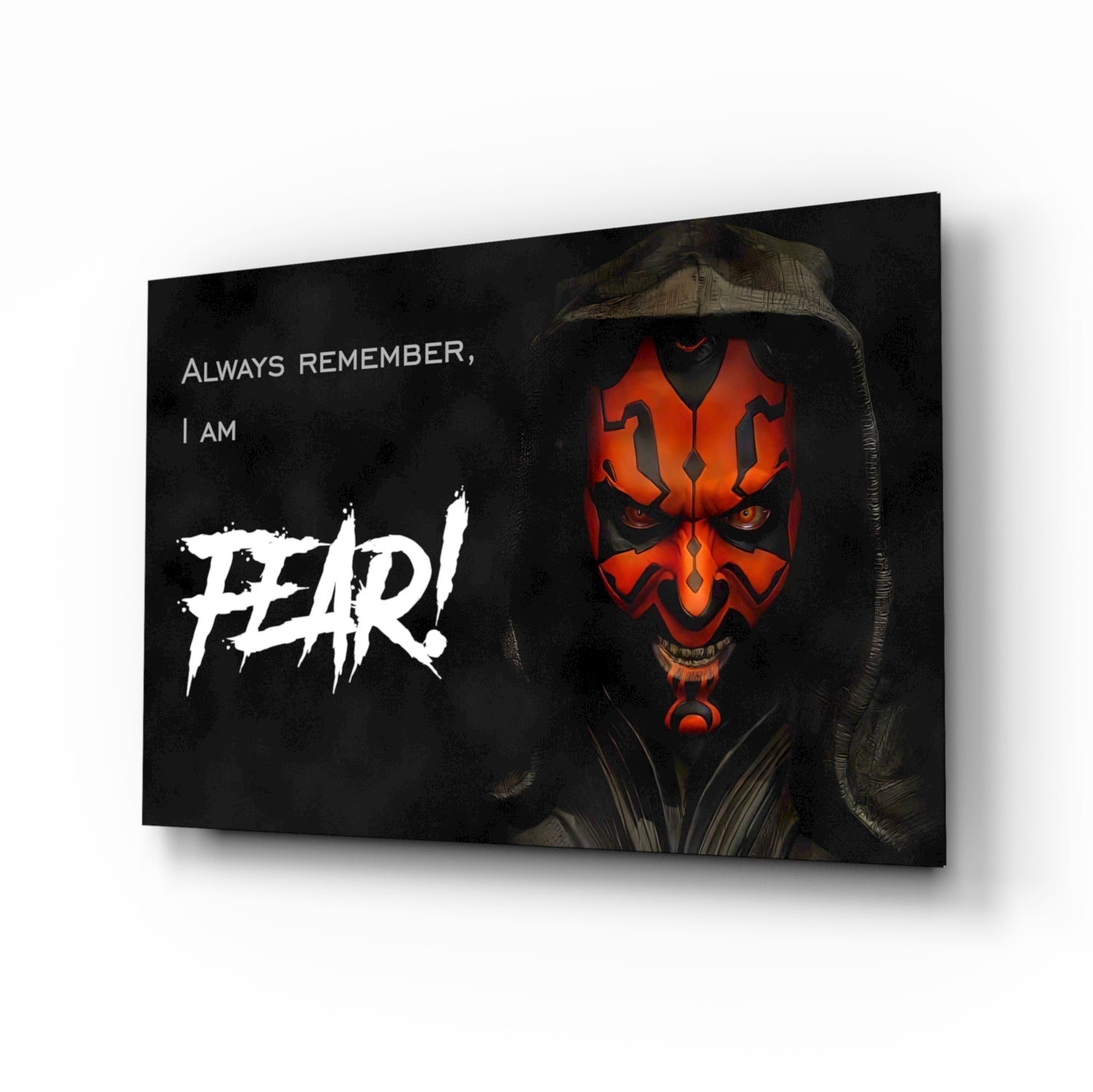 Darth Maul Glass Wall Art