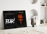 Darth Maul Glass Wall Art