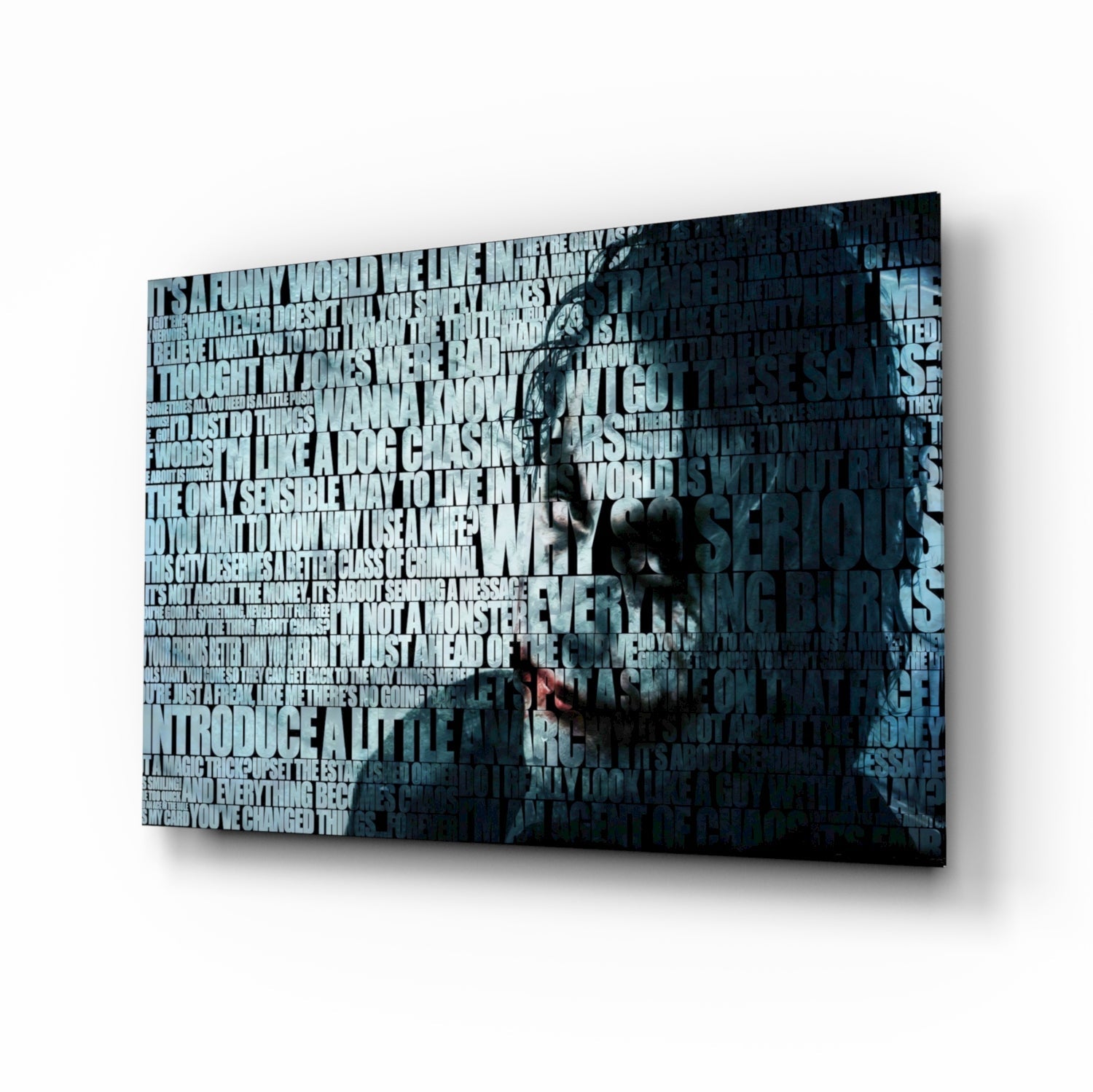 Joker Glass Wall Art