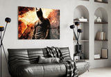 Batman and Gotham City Glass Wall Art