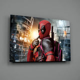 Deadpool Glass Wall Art