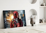 Deadpool Glass Wall Art