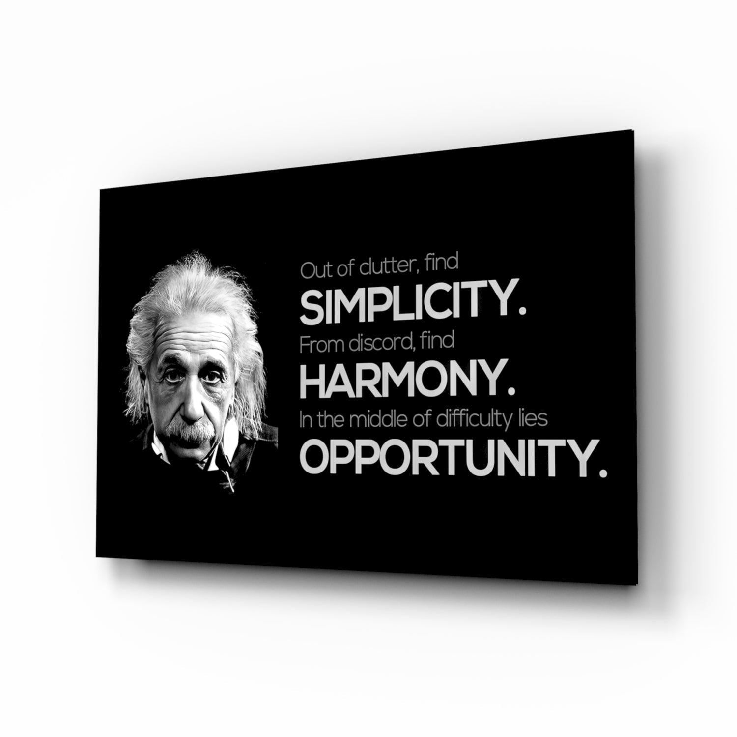 Einstein Glass Wall Art