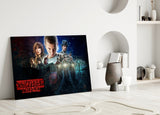 Stranger Things Poster Glass Wall Art