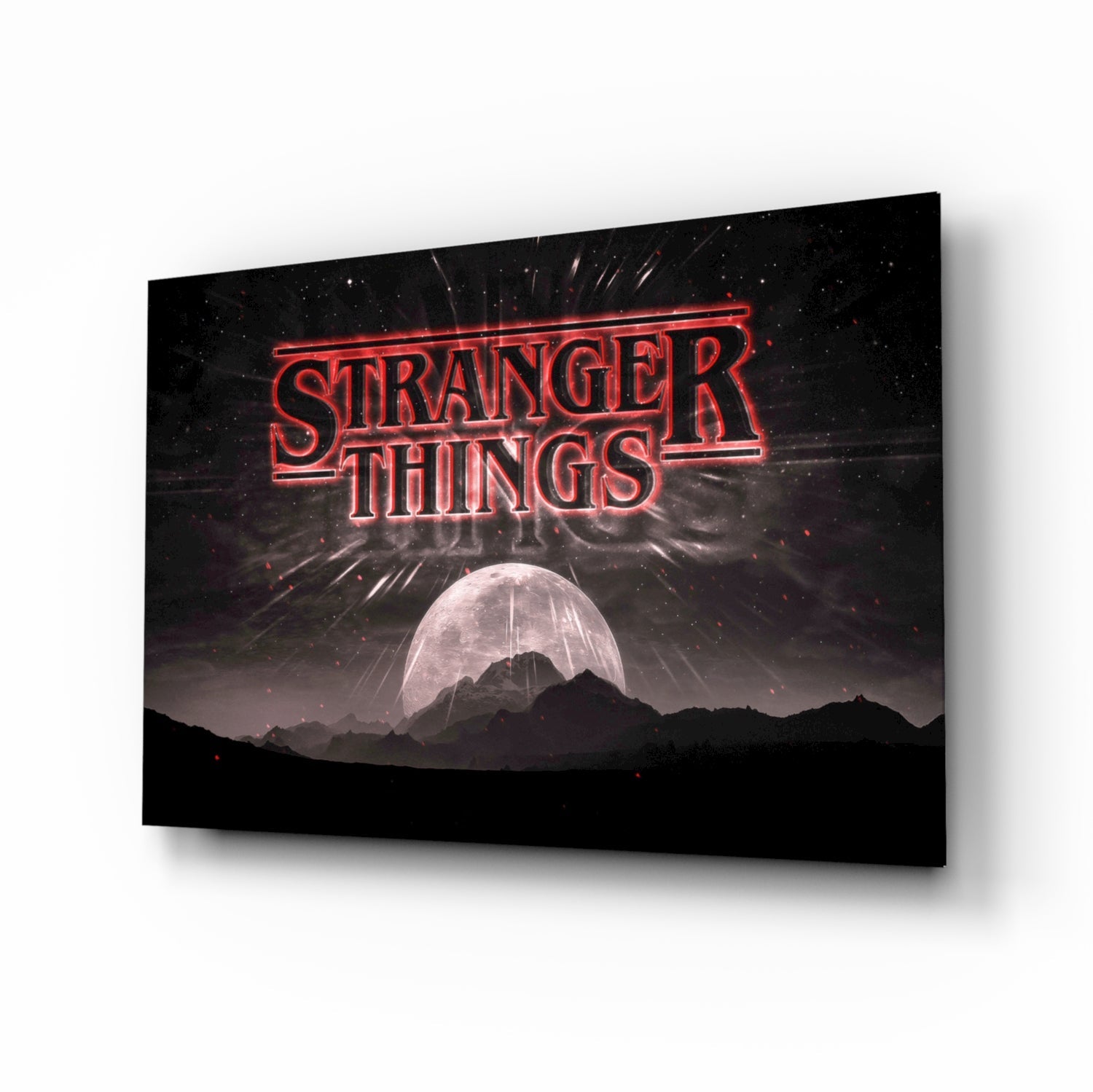 Stranger Things Glass Wall Art