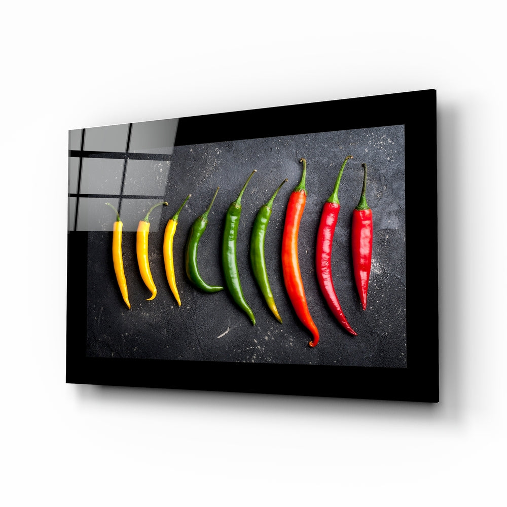 Peppers Glass Wall Art