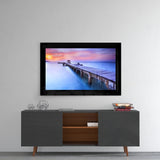 Sunset at the Pier Glass Wall Art