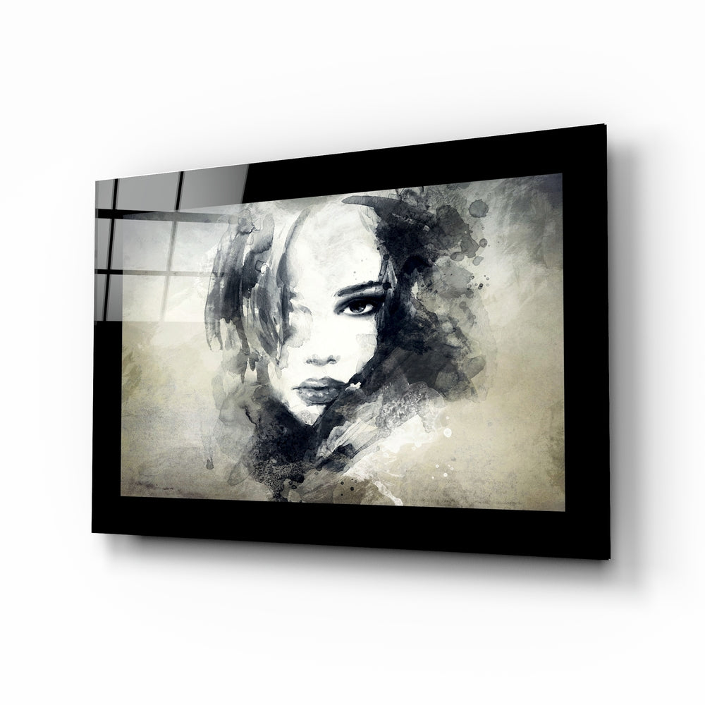 Woman Glass Wall Art