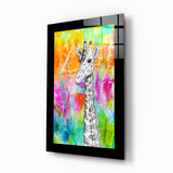 Giraffe Glass Wall Art