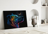 Space Dog Glass Wall Art || Designer's Collection