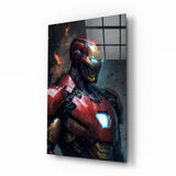 Iron Man Glass Wall Art || Designer's Collection