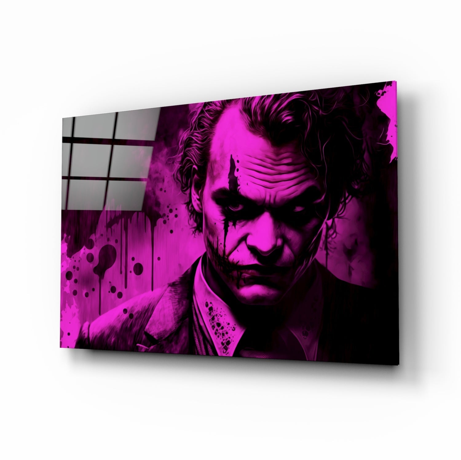 Joker Glass Wall Art || Designer's Collection