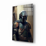 Mandalorian Glass Wall Art || Designer's Collection