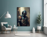 Mandalorian Glass Wall Art || Designer's Collection