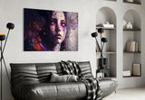 Beauty of a Sadness Glass Wall Art || Designer's Collection