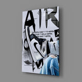 Air Jordan Glass Wall Art || Designers Collection