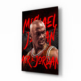 Micheal Jordan, Air Jordan Glass Wall Art || Designers Collection